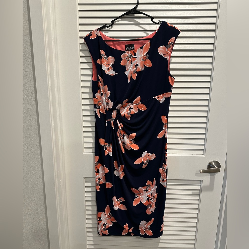 Next up cocktail dress size 14. The theme is orchids.